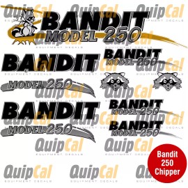 Bandit 250 or 250XP Chipper Decal Set. Bandit and Brush Bandit Decals