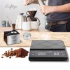 Lightzer Coffee Scale with Timer Digital Kitchen Food Scale with