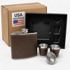 12 Sets Case Stainless Steel Whisky Hip Flask 6oz Portable
