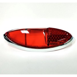 REPRODUCTION VW KARMANN GHIA REAR TAIL LAMP LENS, RED, NEW ONE, 1960-1969 COUPE/CONVERTIBLE..