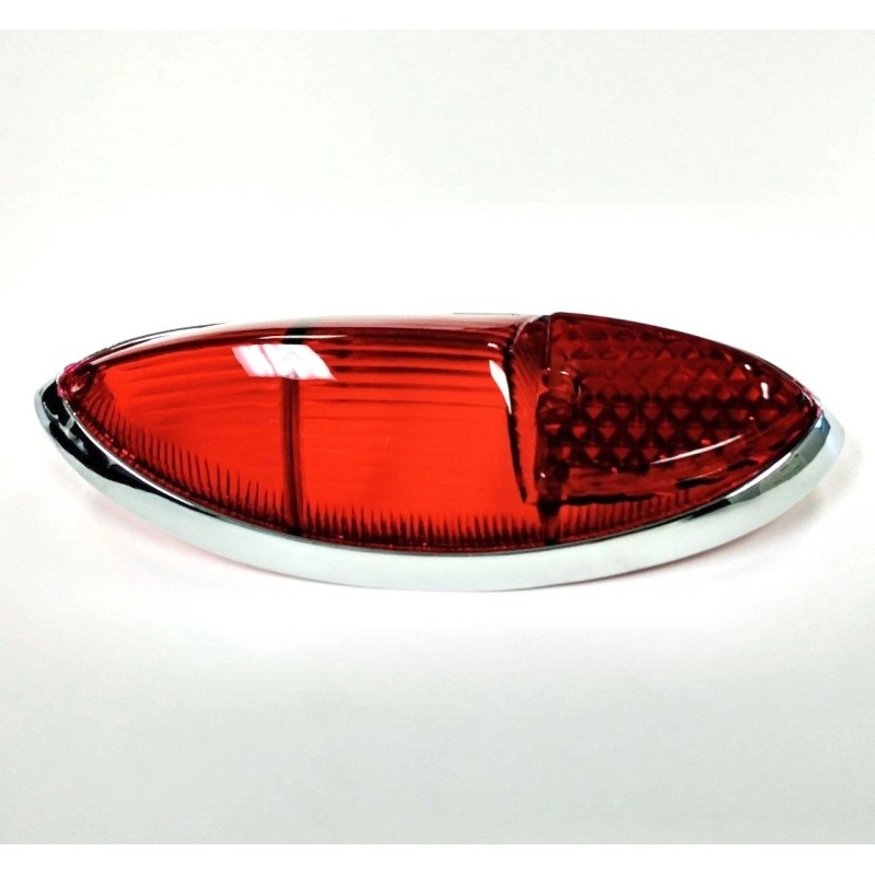 REPRODUCTION VW KARMANN GHIA REAR TAIL LAMP LENS, RED, NEW