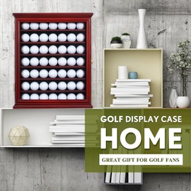 Exquisite Acid League Golf Ball Display Case Wall Mount - Premium Lockable Golf Ball Case & Holder for Collectors, Ideal Hole in One Display Case & Golf Gear for Men - Perfect Golf Office Decor
