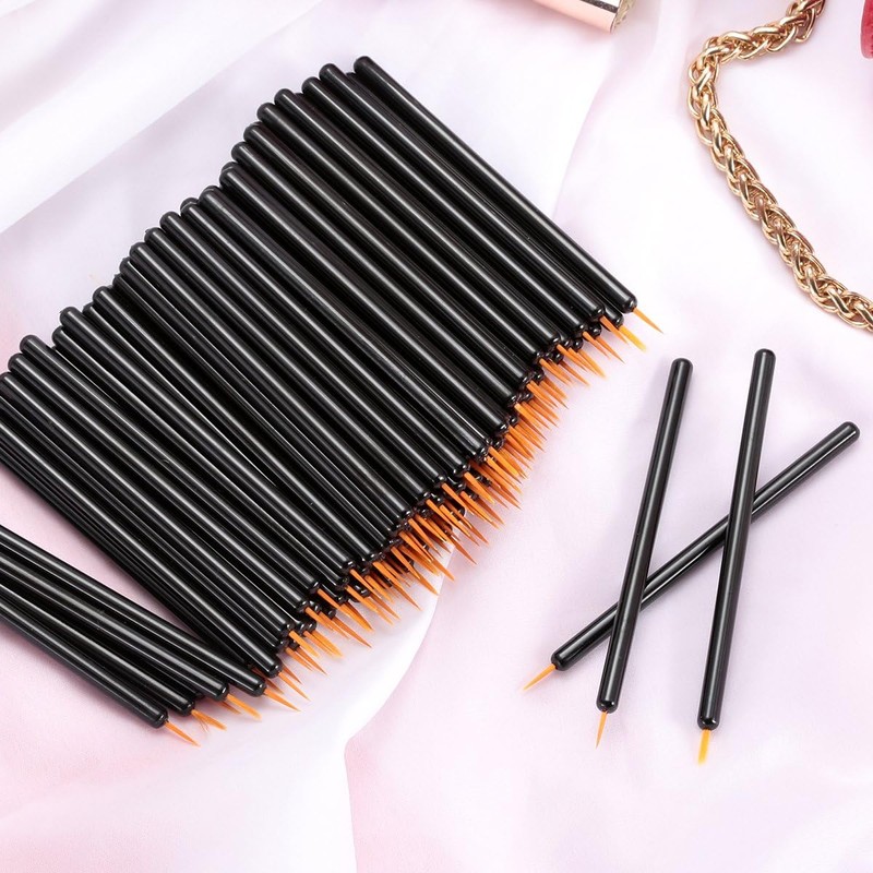 KingMas 100 Pcs Disposable Eyeliner Makeup Brush Applicator by KINGMAS