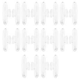 ECSiNG 10 Pairs Push on Nose Pads Glasses Nose Pads Replacement Part Silicone Eyeglass Nosepads Compatible with Silhouette Rimless Glasses Eyewear