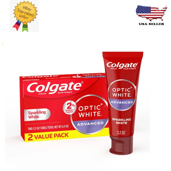 Colgate New Colgate Optic White Advanced Hydrogen Peroxide Whitening 3.2
