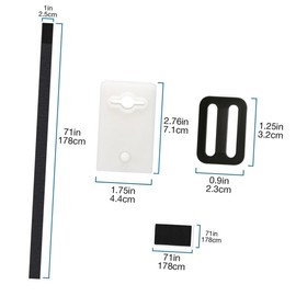 BESPORTBLE 1 Set Pool Solar Blanket Strap Kit Cover Roller Attachment for Ground Easy to Install Complete Accessories for Secure Connection and Practical Use