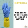 Ansell Guante Químico 87-224 Caucho Natural Neopreno Forro Flocado