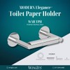 WingIts Modern Elegance Single Toilet Paper Holder, Polished Stainless Steel,