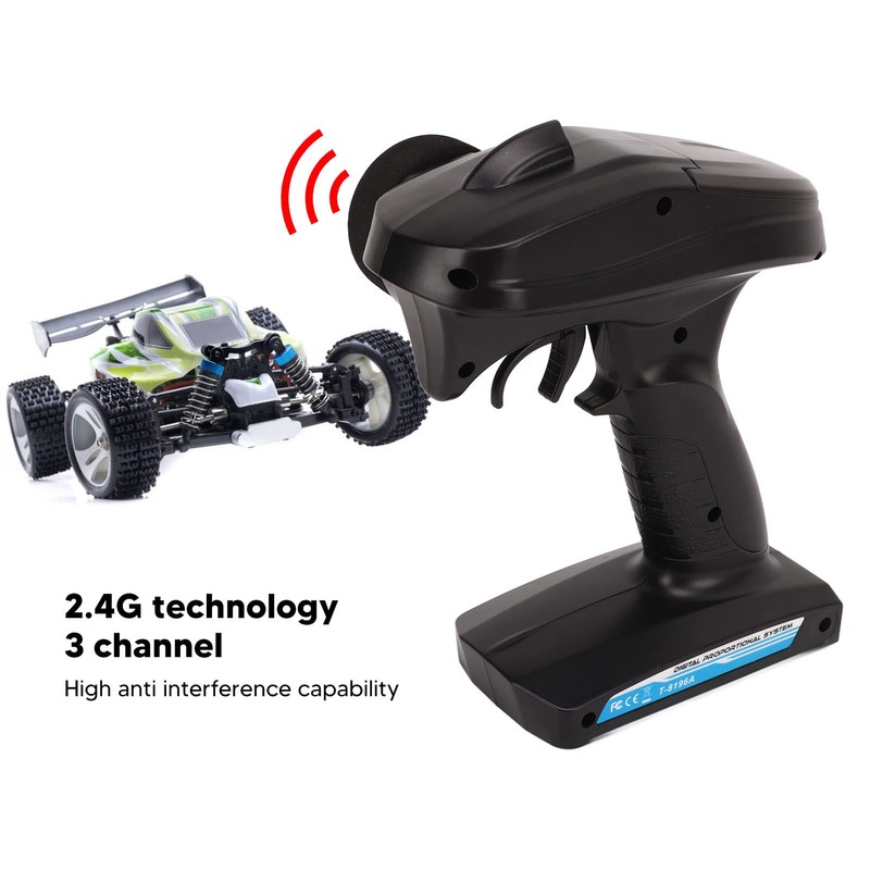 BuyWeek RC Transmitter Receiver, 2.4G 3 Channel Remote Control Car