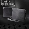 Phlox Men's Shoulder Bag, Small, Leather, Cross-Fit, Genuine Leather, Brand,