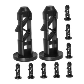 Gatuida 10pcs Garbage Can Lid Hinge Pins for Wheelie Bins Plastic Trash Bin Lock Parts for Easy Installation Outdoor Settings