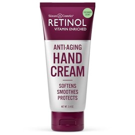 Retinol Anti-Aging Hand Cream–The Original Retinol For Younger Looking Hands –Rich Hand Cream Conditions. Protects Skin, Nails & Cuticles – Vitamin A Minimizes Age’s Effect on Skin (cucumber scent)