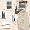 JMS&JMS DIY Lash Extension Kit Lash Clusters Kit 40D+50D D