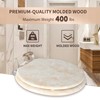 Angel Shield Marble Toilet Seat Durable Molded Wood with Quiet