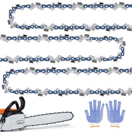 Saw Chain 3/8 Inch 1.3 mm 52TG 35 cm Pack of 3 Chainsaw Chain for Various Chainsaws, Chainsaws, Compatible with Stihl, Dolmar, Husqvarna, Einhell, Bosch, Makita, Makita DUC353Z etc