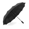 Automatic Umbrella 12 Ribs Sturdy Solid Color Windproof Folding Rain