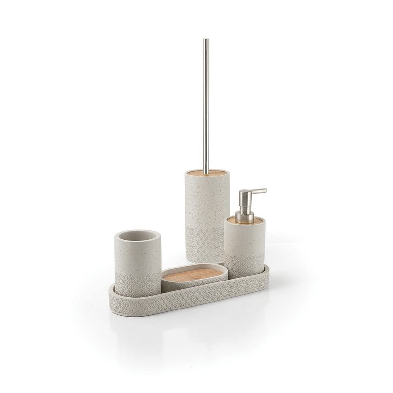 KIAMAMI VALENTINA Soap Dispenser 130 ml Anemone Grey Cement