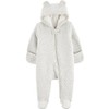 Simple Joys by Carter's Baby Fleece Footed Jumpsuit Pram, Grey,