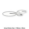 Azeeda 'Lily Pads' White Premium Vinyl Decal Sticker – Waterproof,