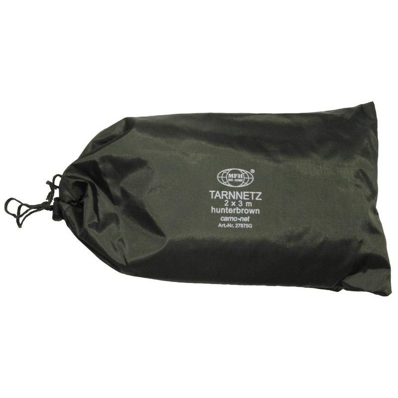 Tarnnetz, 2 x 3 m, hunter-braun, mit PVC-Tragebeutel