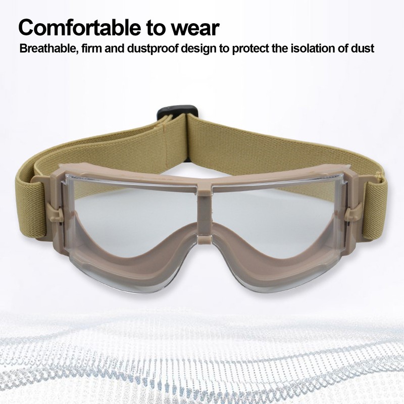 Military Goggles Impact Resistant and Breathable Outdoor Protective Glasses for