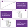 SATUY 20Pcs 12 Inch Wire Shelf Brackets Kit, Includes Shelf