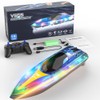 RC Boat with LED for Kids and Adults - Remote