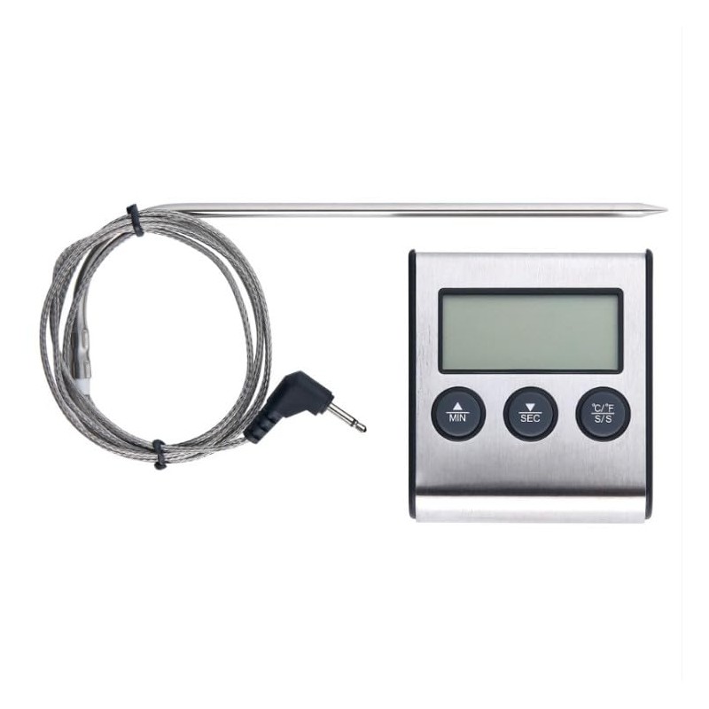 ZONADA Versatile Digital Cooking Thermometer with Probe,Timer and LCD Display