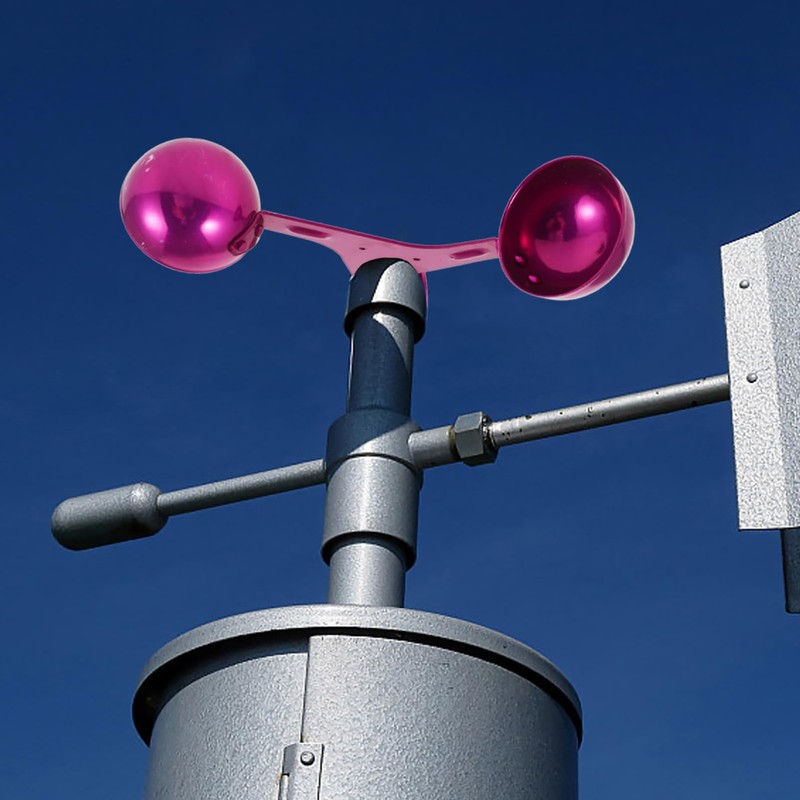FUNOMOCYA Wind Anemometer Cup Wind Direction Indicator Cup Aluminum Alloy