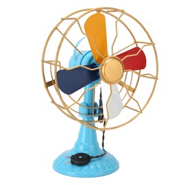 SASKATE Vintage Table Fan Model, Retro, Antique Desk Fan Decor for Bedroom Living Room Hallway