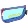Sunstar Stationery S1421549 OUTDOOR Pen Case, Clear Flat Violet +