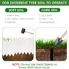 10.6" H White Garden Edging Borders, 10Pcs Plastic Garden Landscape