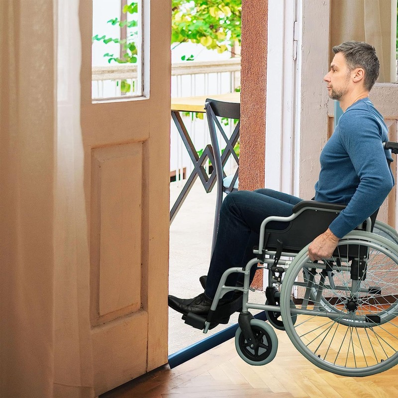 Floor-Transition-Strip-Door-Threshold-Ramp 36 inch, Threshold 3/4~4/5 in, Thresholds Ramps for Doorways,