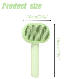 Wzenclave Cat hair removal brush set, one click release button self-cleaning hair removal brush, multi-functional beauty tool for cats and dogs, pet hair removal device, beauty brush