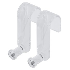 SIGEL MU162 Flipchart Hooks, Transparent, Acrylic, 2 pcs