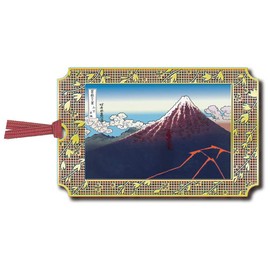 Toyo Seimitsu Kogyo Bookmark Hokusai Yamashita White Rain Gold UK003