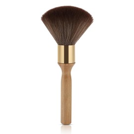 CYSFETENA Wooden Soft Neck Duster, Professional Barber Badger Brush, Soft Long Handle Hair Remove Brushes for Salon, Home