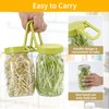 Complete Sprouting Kit - 2 Large Wide-Mouth Mason Jars 32