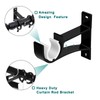 Curtain Rod Bracket 2 Pack, Heavy Duty Curtain Rod Hooks