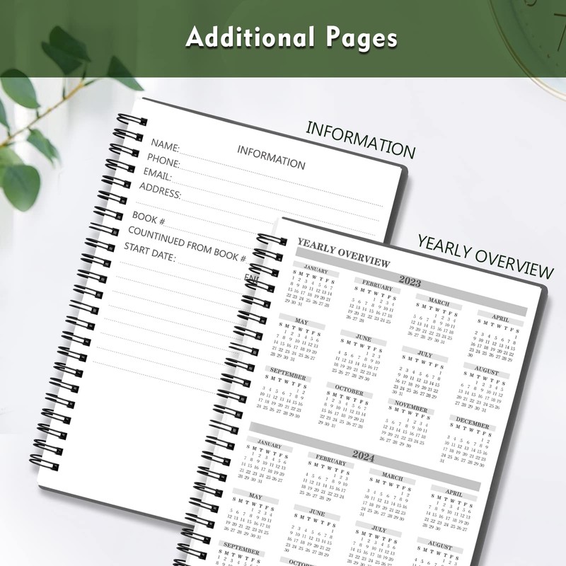 Homlive Check Registers for Personal Checkbook, Double Spiral Check Register