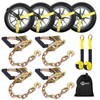 Trekassy Car Tie Down Straps for Trailers with Heavy Duty