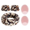 1 Set Of Leopard Print Face Washing Set, 2-Piece Face