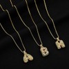 Grdsaw Bubble Gold Initial Necklace for Women Bubble Letters Colorful
