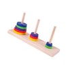 Gadpiparty Wooden Brain Puzzle Towers of Hanoi. Thinking Sports Tasks