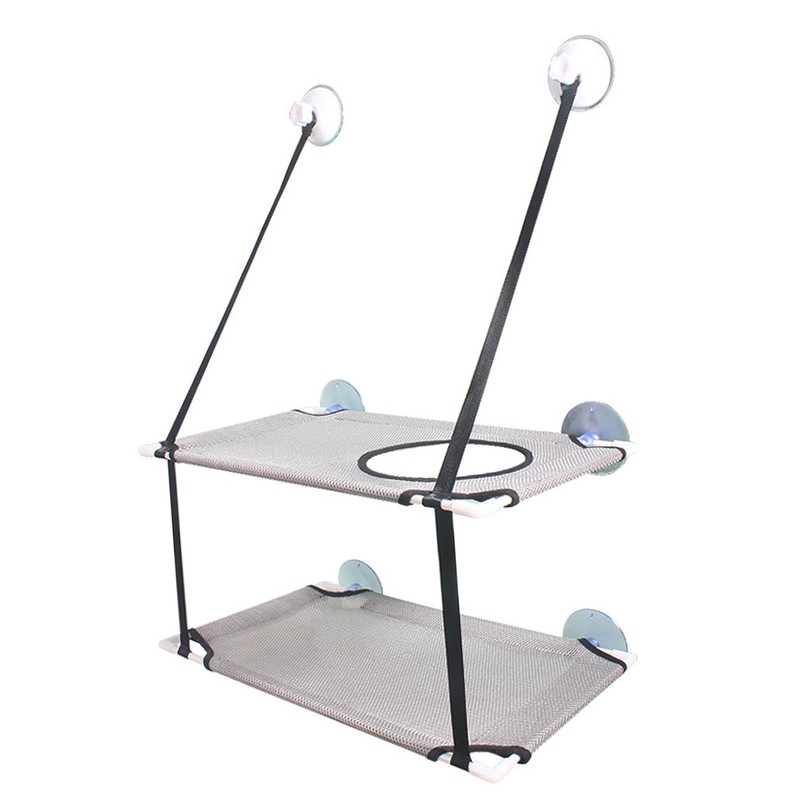 Cat Hammock Double Layer Hanging Installation Strong Suction Cup Soft