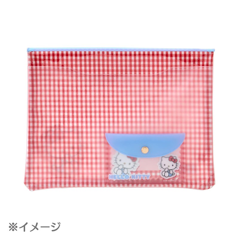 Sanrio 642908 Clear Flat Case, Pompompurin, PVC, Laminated Cotton, A5
