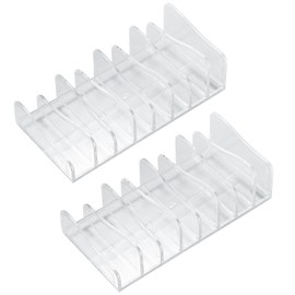 Cosmetic Organiser, Make-Up Pallet Holder, Storage Box with 8 Slots for Eyeshadow, Blush, Dressing Table, Washbasin, Pack of 2