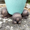 Darthome Rabbit Pot Stands Set Of 3 Resin Animal Flower