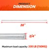 AR-PRO (2-Pack) 3/4” x 36” Zinc Plated Steel Rods Designed