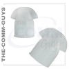 TCG QTY 2 CLEAR RUBBER MUSHROOM EAR TIPS FOR WALKIE EARPIECE WITH EAR TUBE